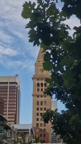Denver USA, Vertical Daniels and Fisher Tower From 16th Street, City Landmark Building