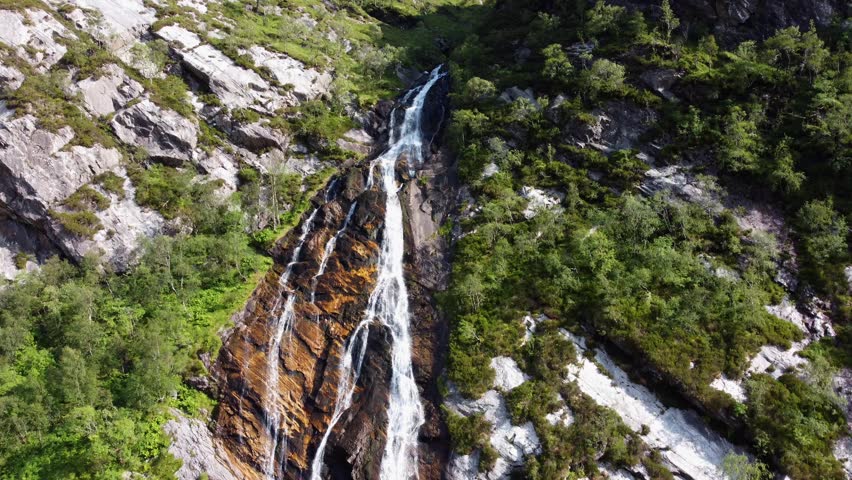 Scotland highlands glen nevis, Steall Waterfall
