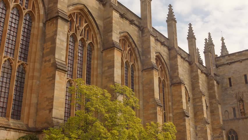 New College is famous for iconic gothic architecture, Oxford University, United Kingdom