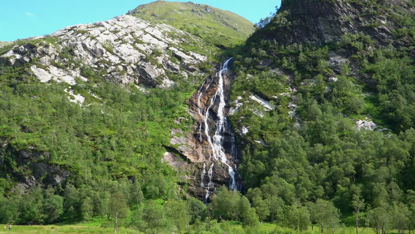 Scotland highlands glen nevis, Steall Waterfall