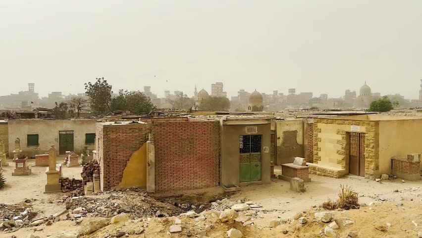 Slums and ruins in central Cairo, near the Citadel