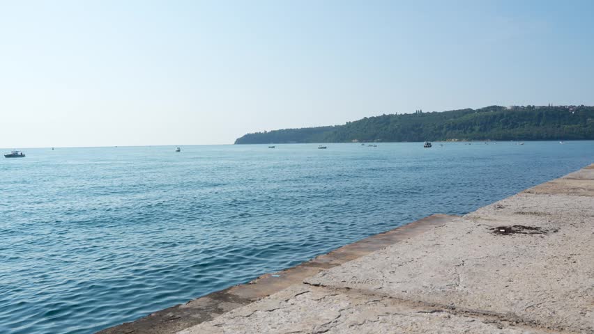 Fishing boats on a calm sea