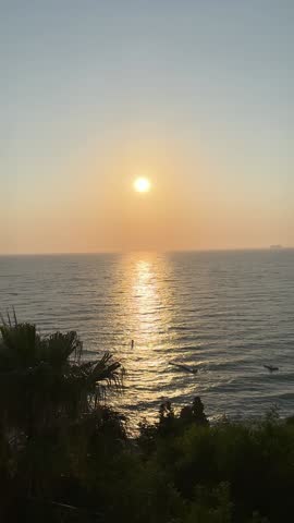 beautiful sunset at the beach