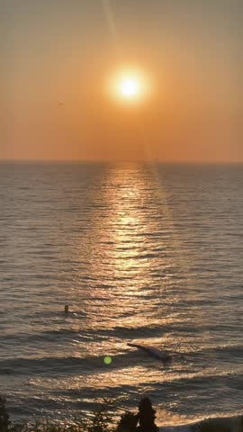 beautiful sunset at the beach