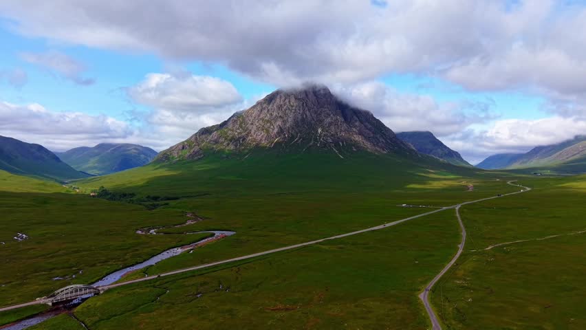 Glencoe mountain in the Scottish Highlands
