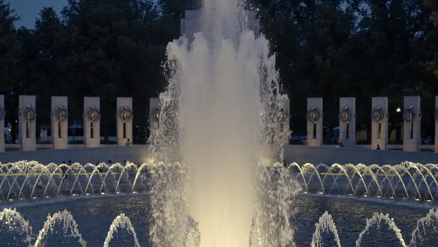 Water Fountain at Washington DC World War 2 Memorial