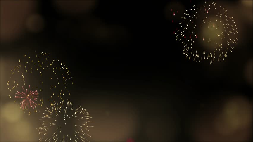 Bright fireworks lighting up the night sky for celebration.