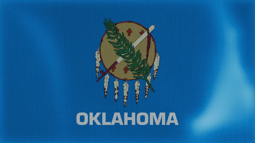 Oklahoma Flag Motion Animation Waving