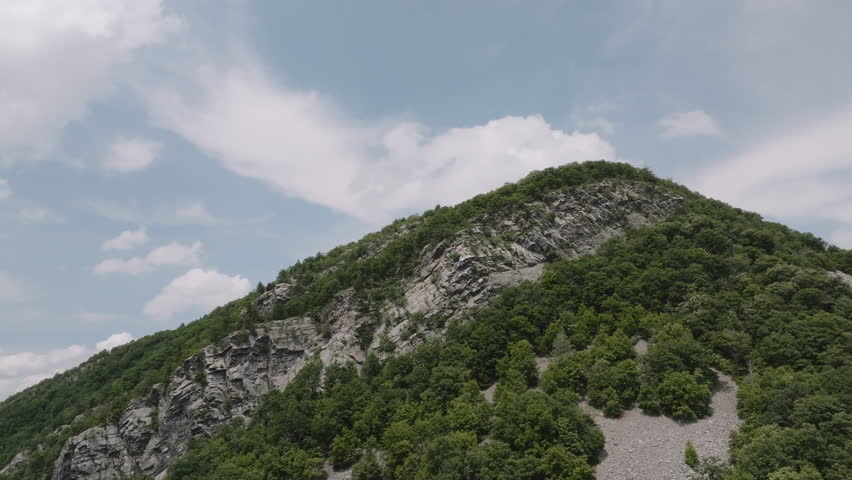 Aerial view of the Appalachian Mountains. Shot in rural Pennsylvania on a summer day.