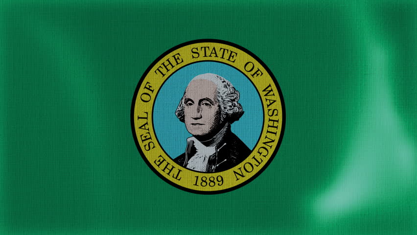 Washington Flag Motion Animation Waving