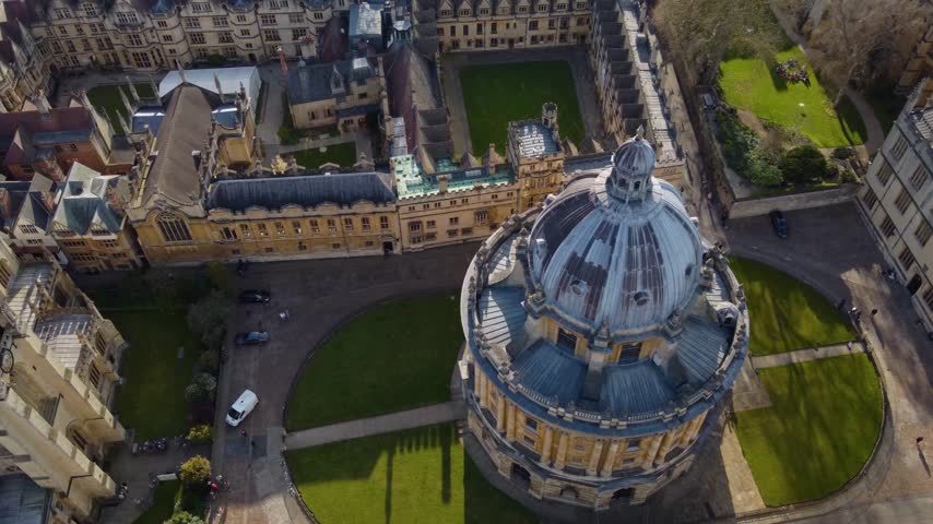 Oxford University Historic Architecture and Landscape in Oxford, England, United Kingdom – 4K