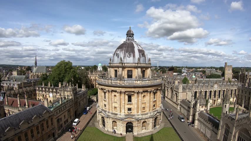 Oxford University Historic Architecture and Landscape in Oxford, England, United Kingdom – 4K