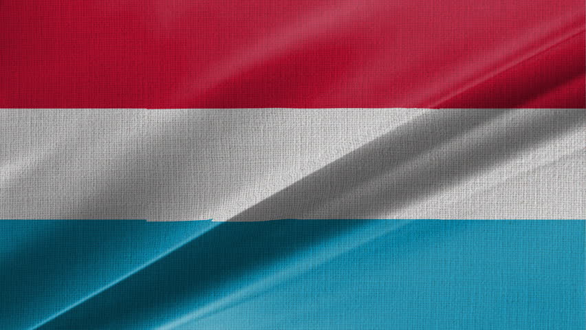 Luxembourg Flag Motion Animation Waving