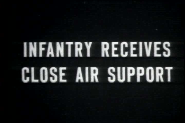 1950s - A film about the Korean War - footage of aircraft bombing a target