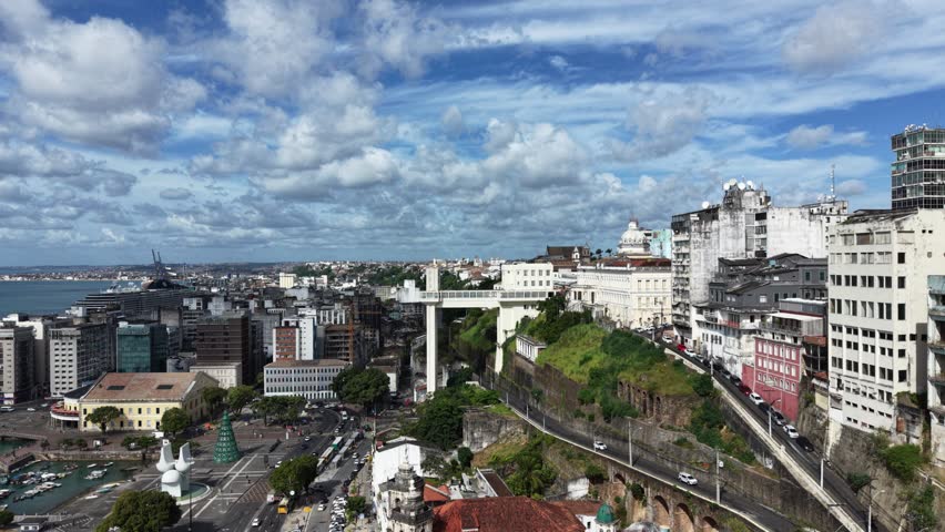 ELEVADOR LACERDA SALVADOR AERIAL VIEW