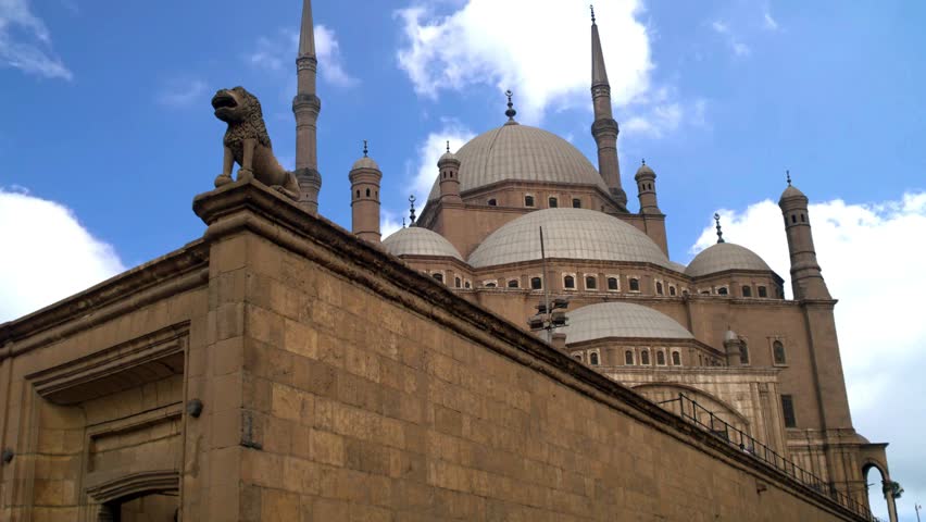 Cairo, Egypt - March 4, 2025:  Beautiful unique and historical cave catholic church Saint Simon the Tanner as tourist landmark in Mokattam, Cairo 
