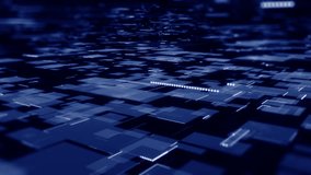 Abstract digital technology background featuring layered data grids and geometric blocks. Ideal for AI computing, big data, cloud infrastructure, cybersecurity, digital transformation, and future network concepts. - Powered by Shutterstock - Get 15% off with code: PIKWIZARD15
