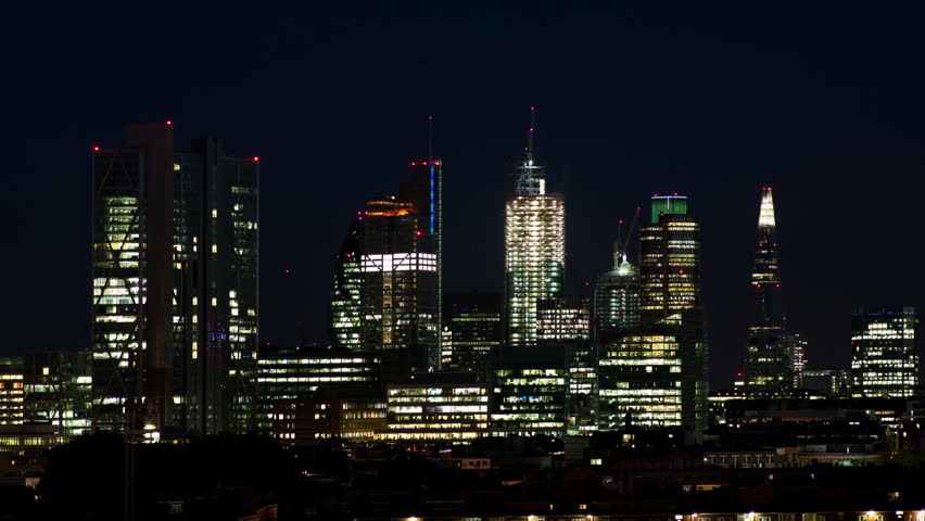 Timelapse Of The London Skyline Stock Footage Video 100 Royalty Free Shutterstock