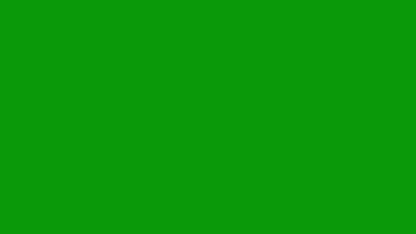 Hand-drawn scribble circle animation on green screen, white chalk style loop doodle