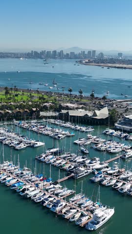 Shelter Island At San Diego In California United States. Coast City Landscape. Seascape Beach. Shelter Island At San Diego In California United States.