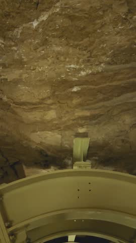 Catacombs and sarcophagi for the burial of mummies of sacred Apis bulls in the ancient Serapeum complex at Saqqara, Egypt.