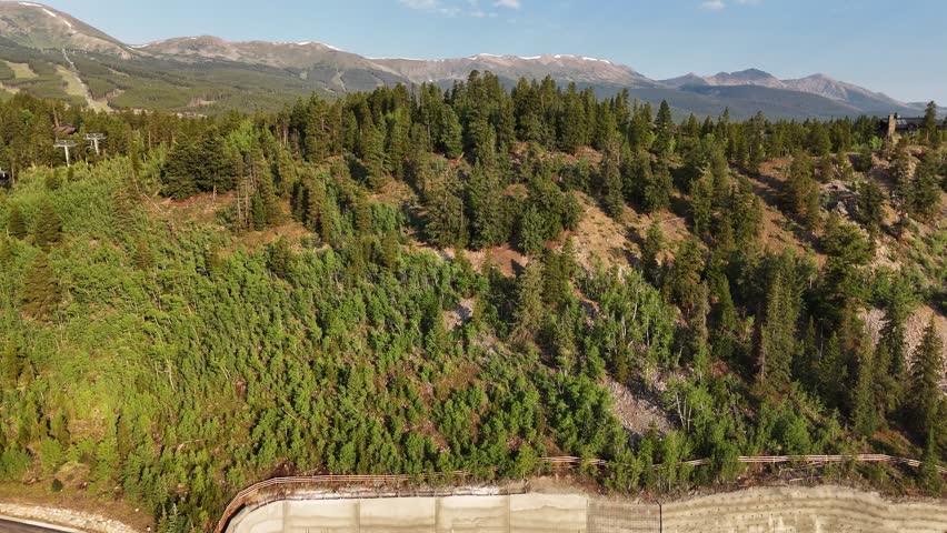 Tree Line Aerial Breckenridge Colorado Rocky Mountains