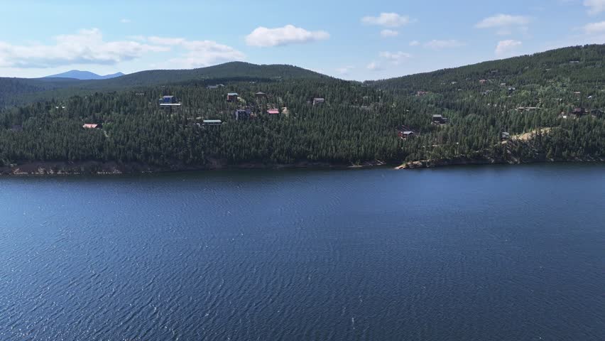 Nederland Colorado Mountain Town Aerial Alpine