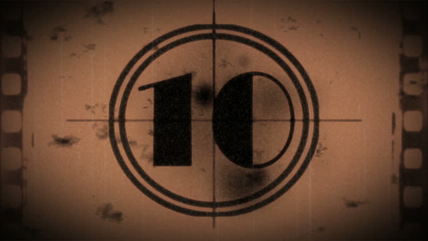 Grunge countdown from ten