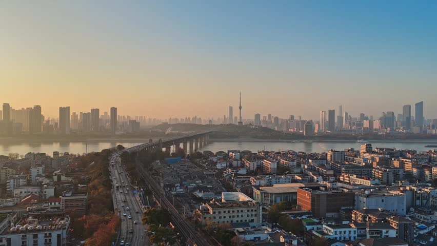 Yellow crane tower  in wuhan, hubei province, China 