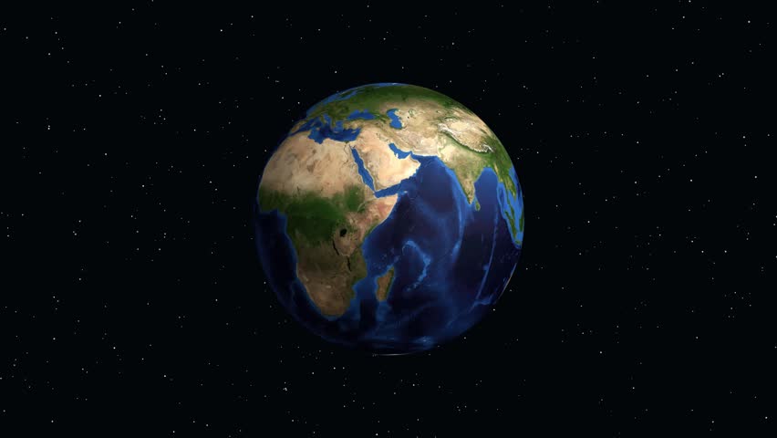 Digital globe rotates and zooms into Bristol, England, displaying location coordinates and regional information