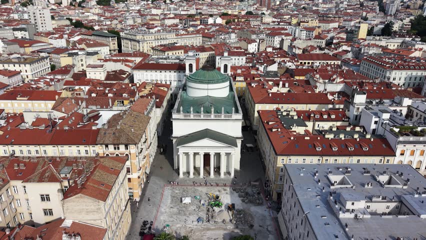 Aerial view of Church of Sant