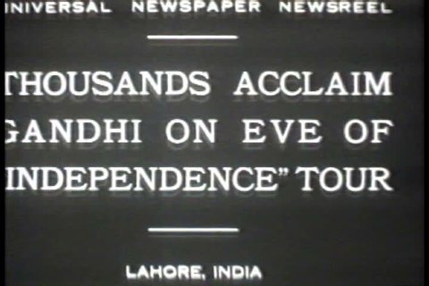 1920s - Black and white footage of the Indian Independence Movement in the 1920s