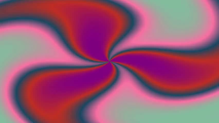Abstract swirling colors converge at the center forming a vibrant pink and green pattern with smooth gradients and soft lighting