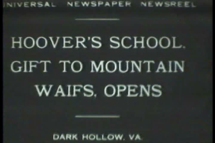 1920s - Black and white footage of a school house in the 1920s