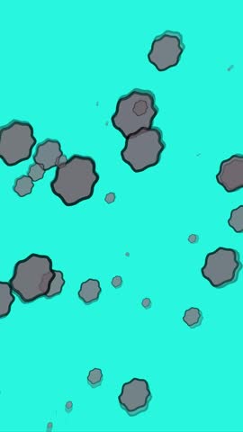 Flat Vector Sea Turtles Swimming Motion Graphic