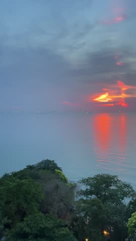 Nice sunset over the ocean 