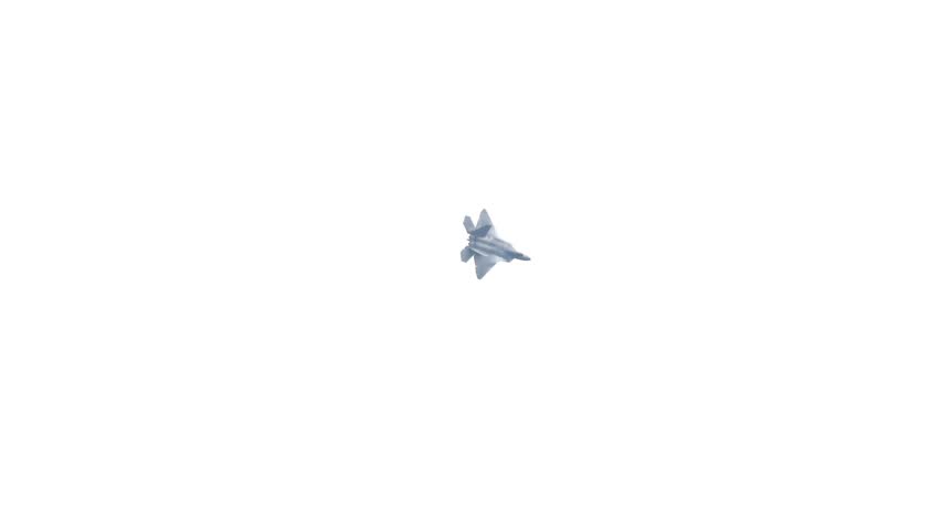 Air Force F-22 Raptor in Powerful Vertical Ascent