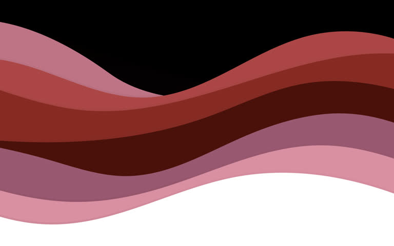 Layered pink, rose, and burgundy waves flow in opposite directions on a transparent background, creating a smooth abstract motion overlay for transitions, titles, presentations, branding, and modern video design.
