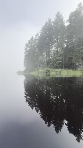 Canadian summer landscape in north of Quebec