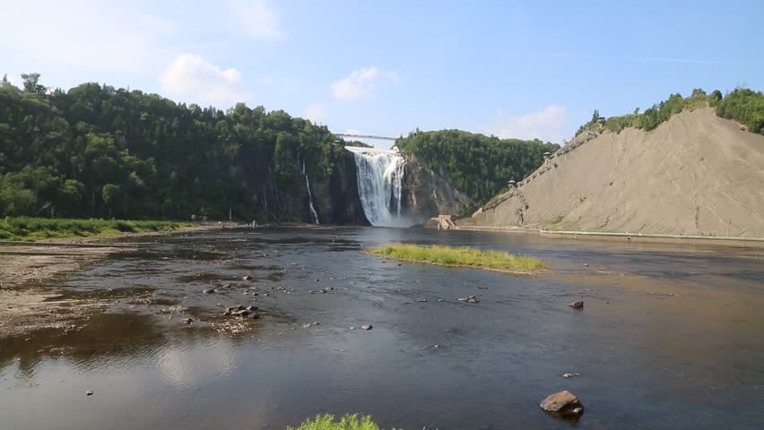 Landscape with Montmorency Falls - Quebec, Canada