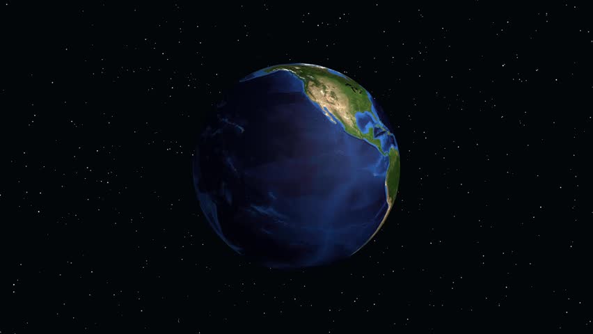 A digital animation zooms from deep space into a specific location in Hartford, Connecticut