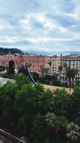 The beautiful cityscape and sea of ​​Nice, France