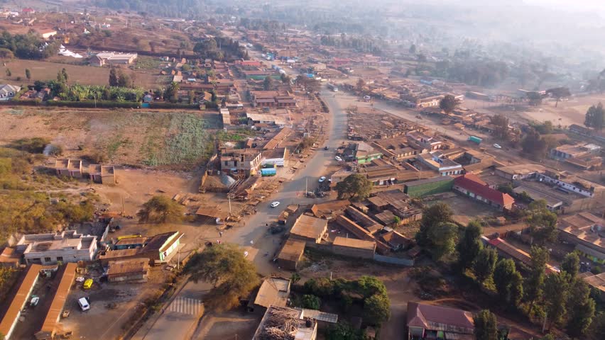 Drone footage of Illasit Town