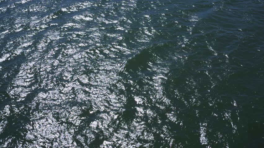 Aerial View of Sunlit Water Surface on Sydney Harbour in New South Wales, Australia