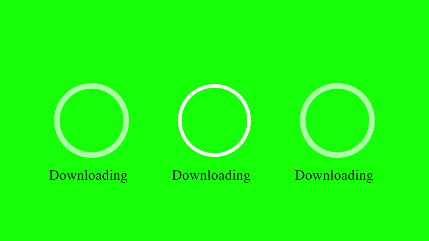  Set of Circular Download Progress Bar Animations on Transparent Background, Digital Interface Loading Indicators, Modern Tech UI Motion Graphics, 4K Channel