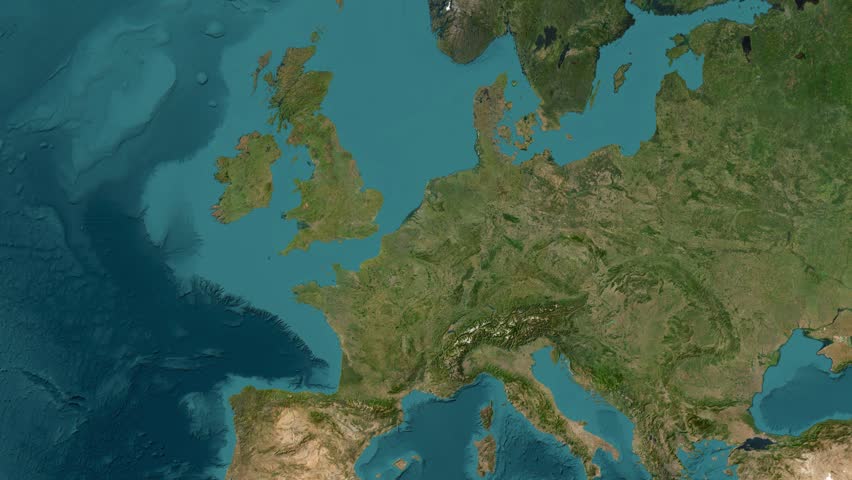 Belgium Map Highlight with Animated Flag Pin on World Satellite Map