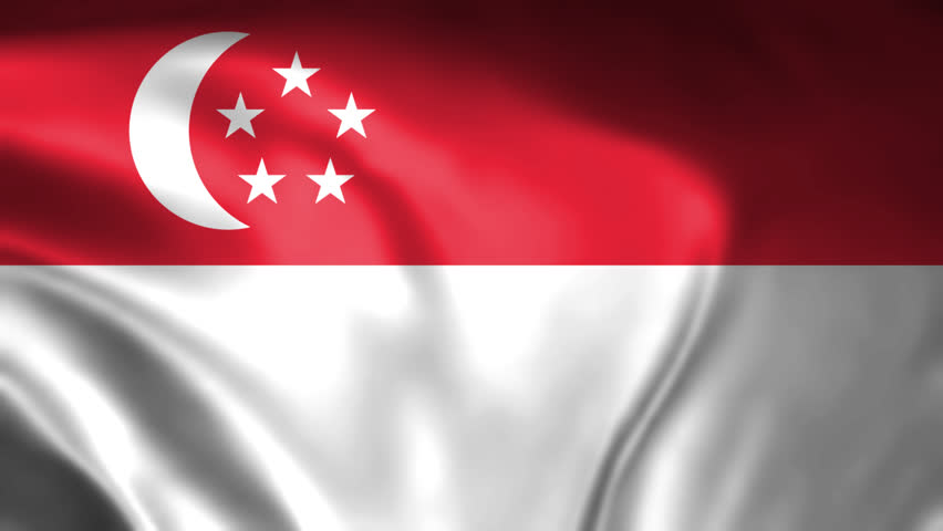 Waving Flag Singapore Animation design templates