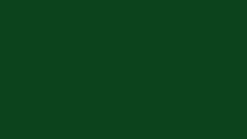 Green Fireworks Burst Animation Exploding with Sparkling Sparks on Dark Green Screen Chroma Key Background for Celebration New Year Festival and Party Overlay