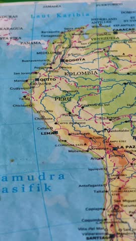  Map of Peru with Lima as the capital.