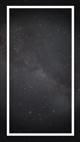 A telescope icon sits before a starry night sky with drifting stars and white frame.